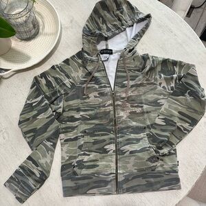 Self Esteem Muted Green Camouflage Hoodie